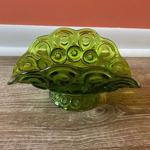 Vintage 1960’s L.E. Smith Glass Moon and Stars Banana Boat